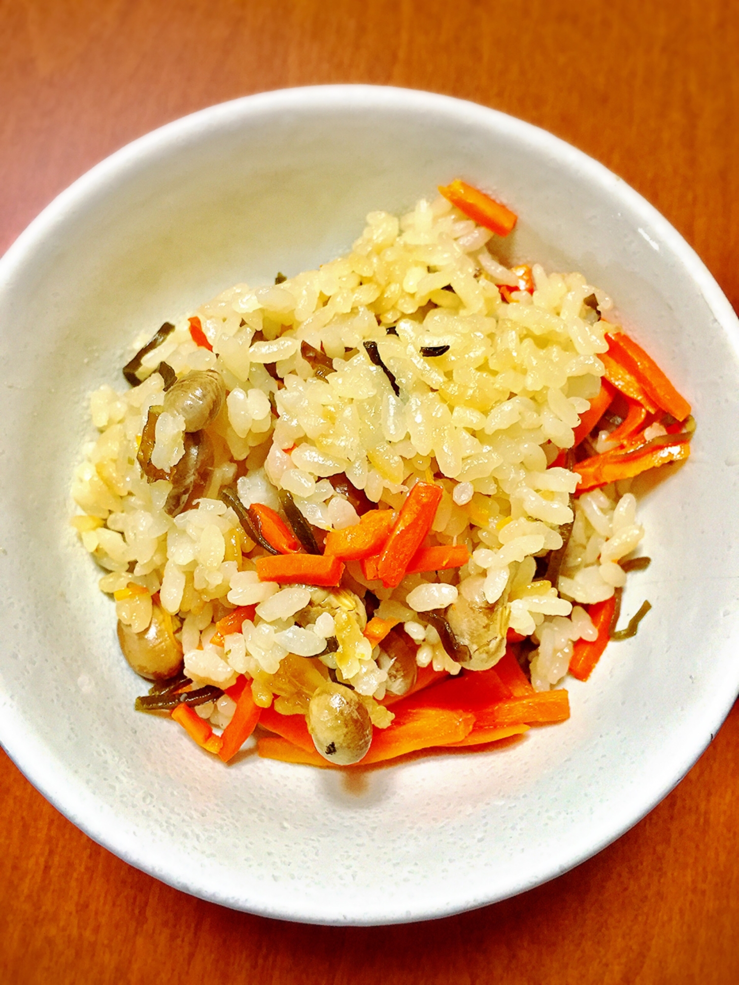 炊き込みご飯 幼児食 節分の豆で豆ご飯