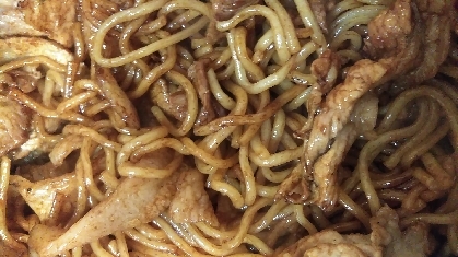 簡単ランチ◎豚肉焼きそば