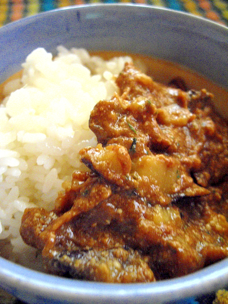 焼き茄子カレー♪