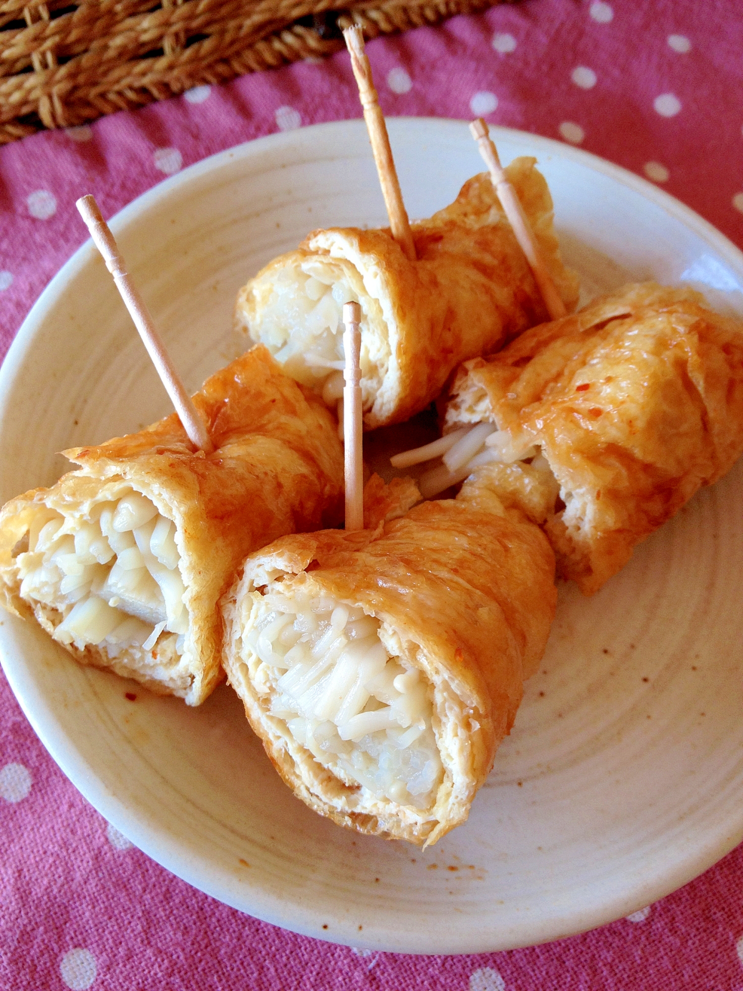 お弁当に えのきの油揚げ巻き レシピ 作り方 By ななじまる 楽天レシピ