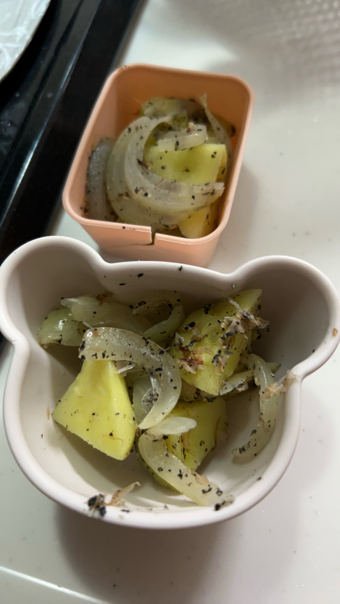 レンジだけで！1歳児の食べられる和風ポテタマ