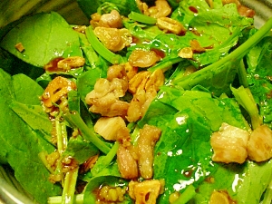 ほうれん草と鶏肉のサラダ