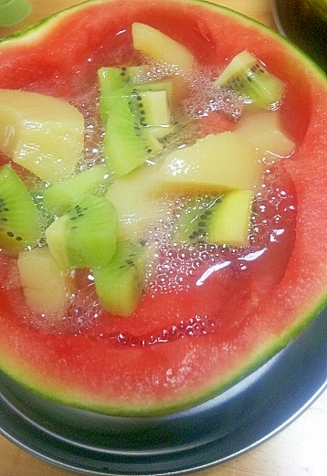 こだまスイカでフルーツポンチ レシピ 作り方 By ひまわりれんこ 楽天レシピ こだまスイカでフルーツポンチ レシピ 作り方 By ひまわりれんこ 楽天レシピ