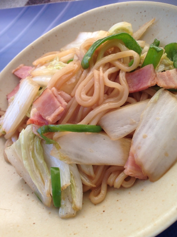 すき焼きのタレで焼うどん