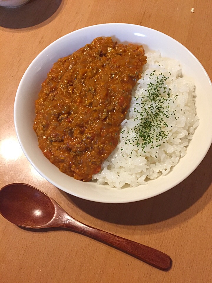 フライパンでキーマカレー♡