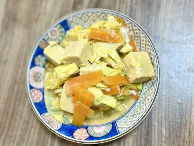 高野豆腐の卵とじ