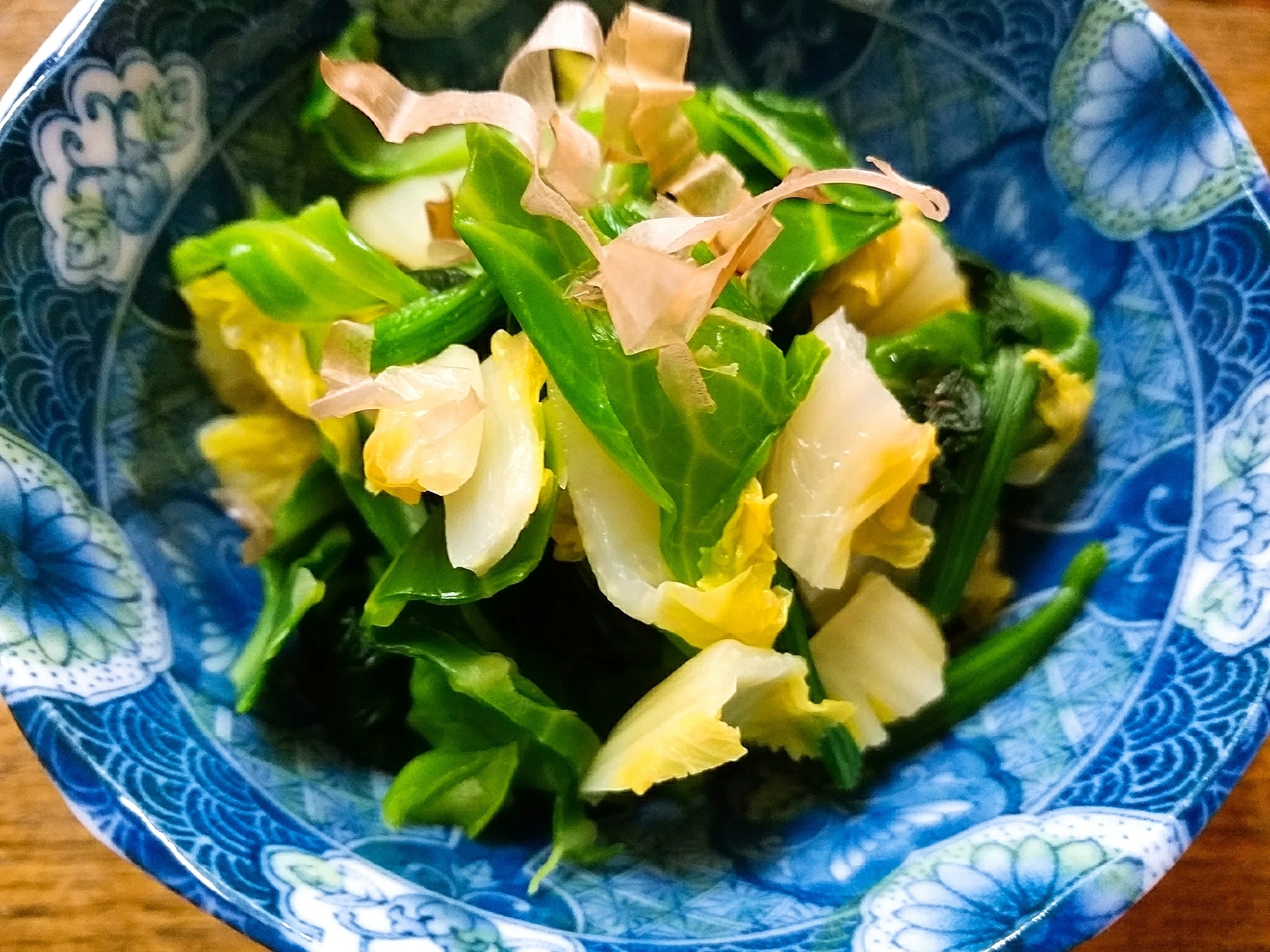 キャベツと白菜とほうれん草のお浸し