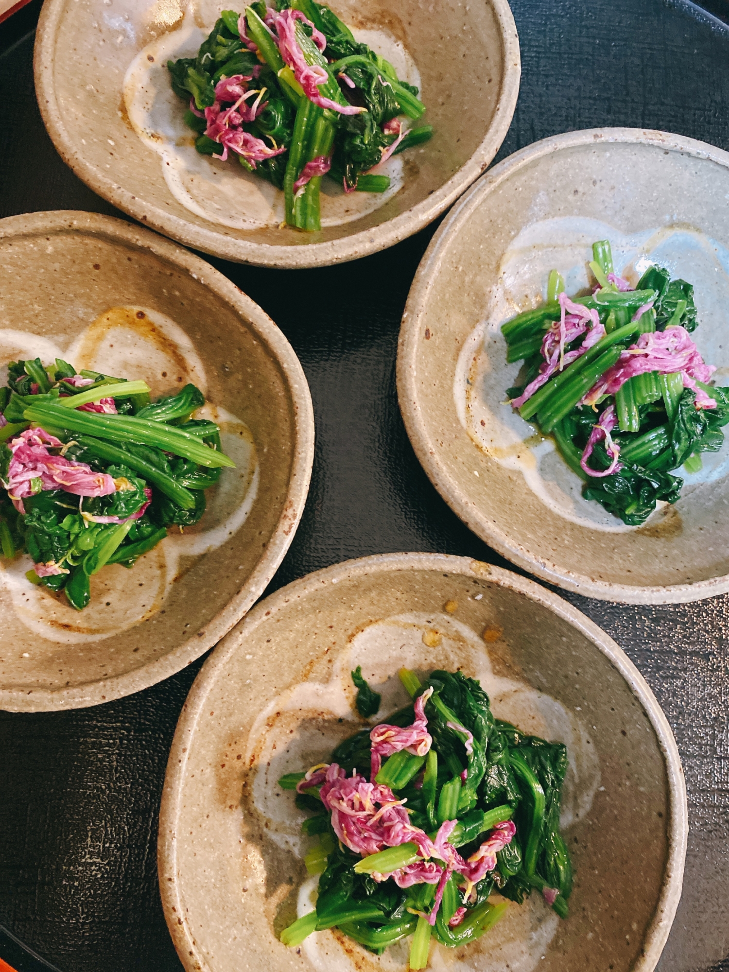 ほうれん草のお浸し 菊花和え レシピ 作り方 By サフラン Pls 楽天レシピ