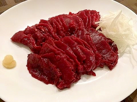 冷凍馬刺しの美味しい解凍方法+付け合わせ