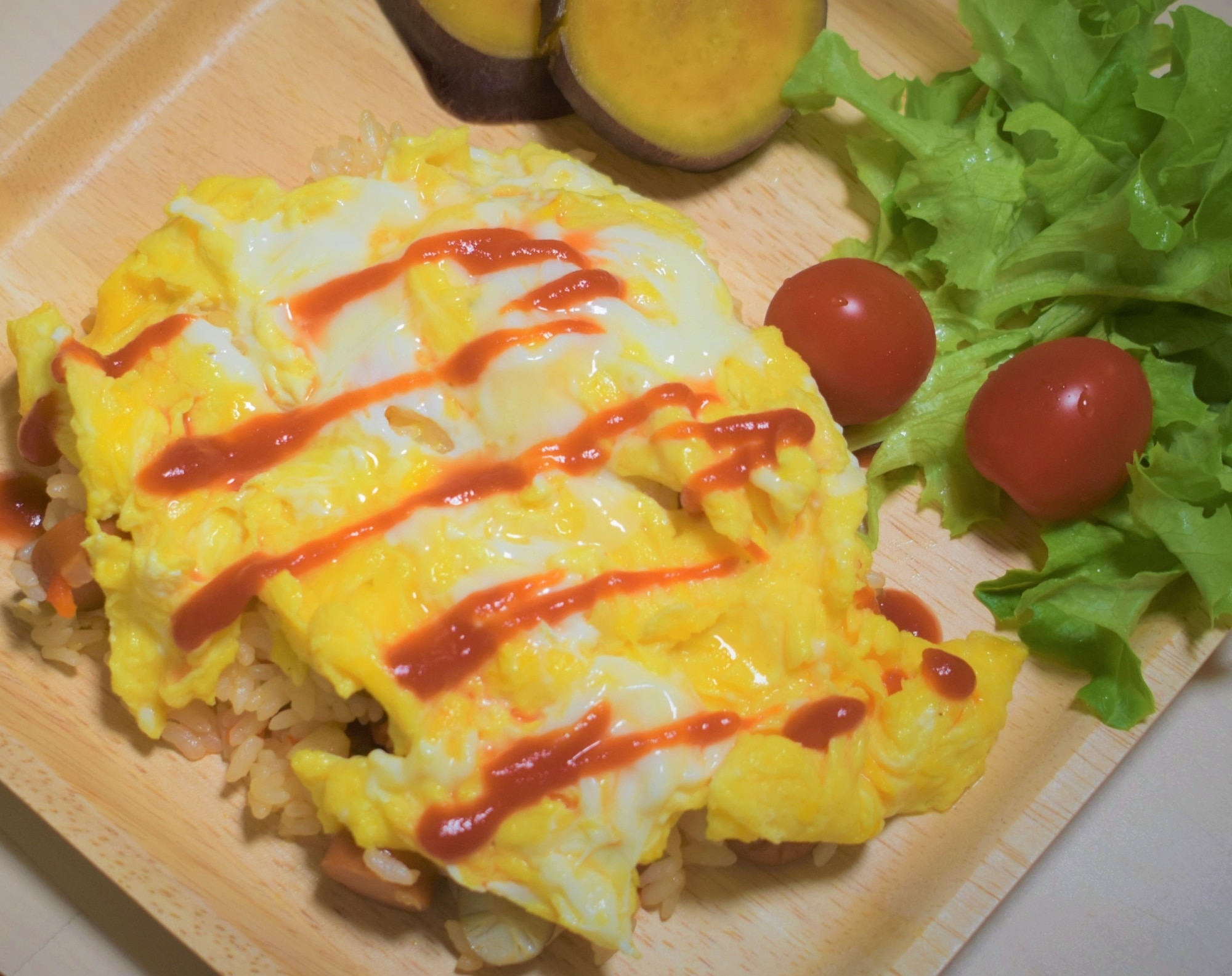 野菜も食べようとろとろオムライス＾＾