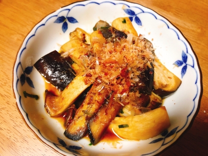 茄子とエリンギの醤油麹炒め