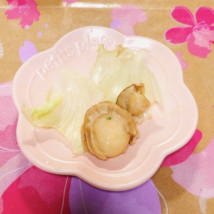 ホタテ貝柱白菜柚子の煮物