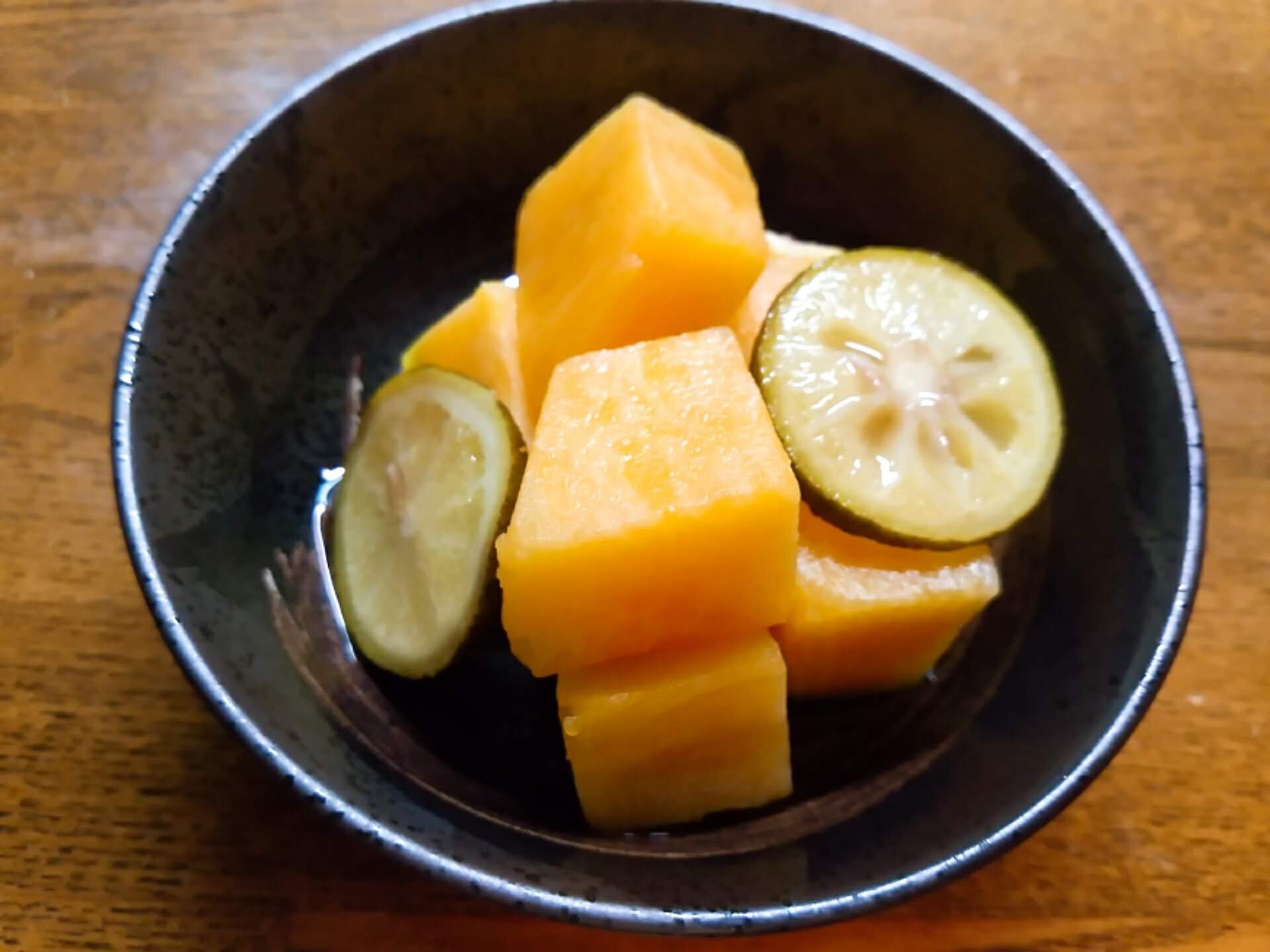 薩摩芋のすだち煮