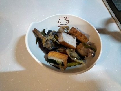 ご飯が進む♡厚揚げとなすとニラのにんにく味噌炒め