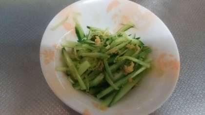 胡瓜と香味野菜のポン酢和え