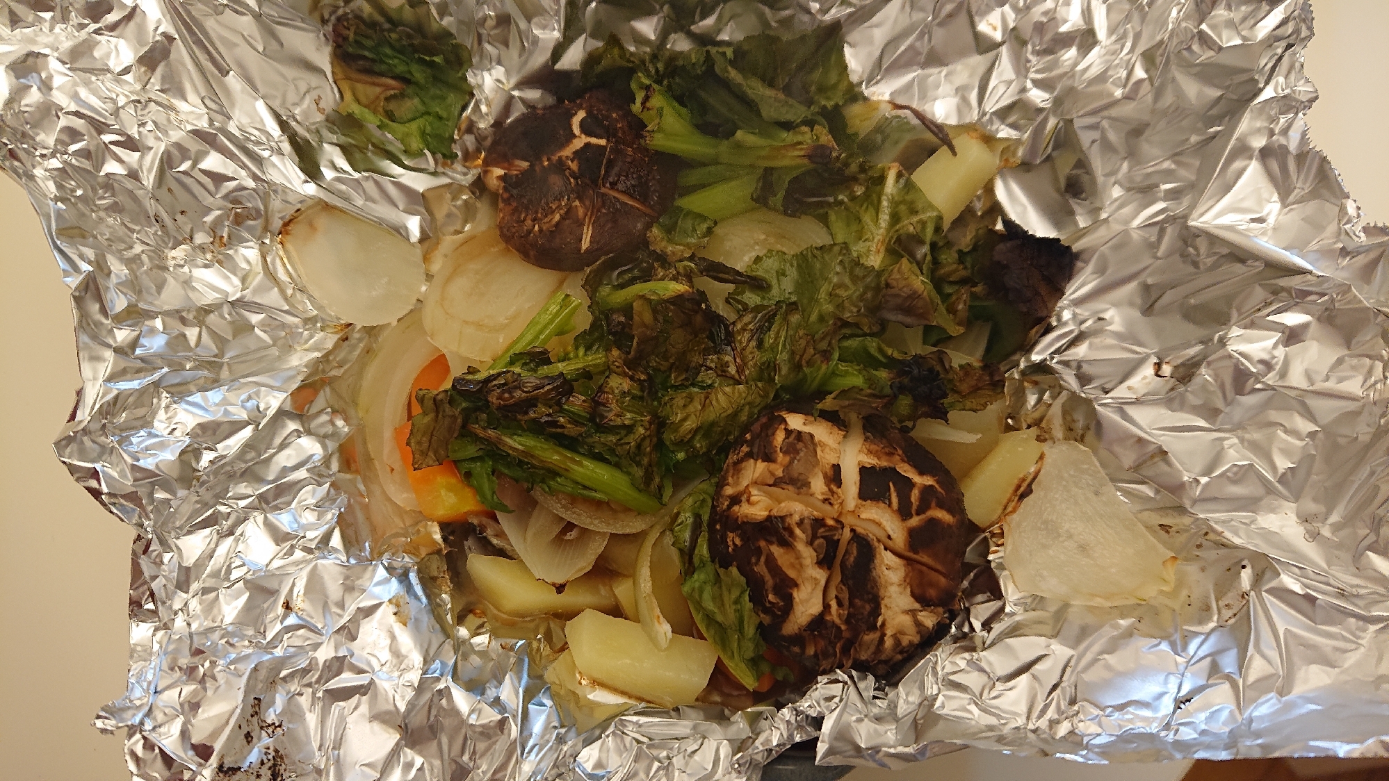 青魚とお野菜を重ねて⭐ホイル焼き