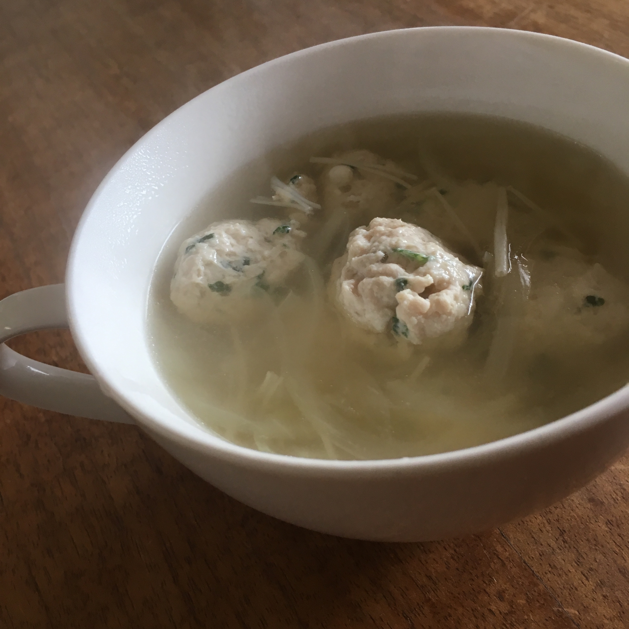 青じそ入り鶏団子スープ レシピ 作り方 By Mayu 12 楽天レシピ