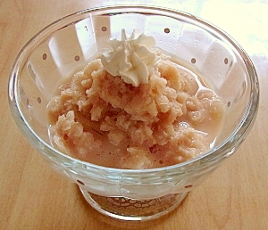 紅茶ミルクのしゃりしゃりシャーベット