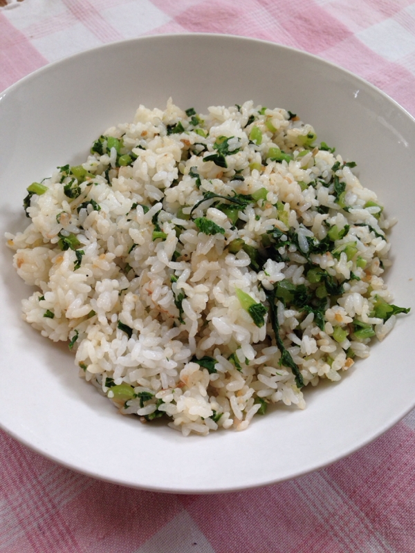 醤油麹de大根葉の炒めご飯♪