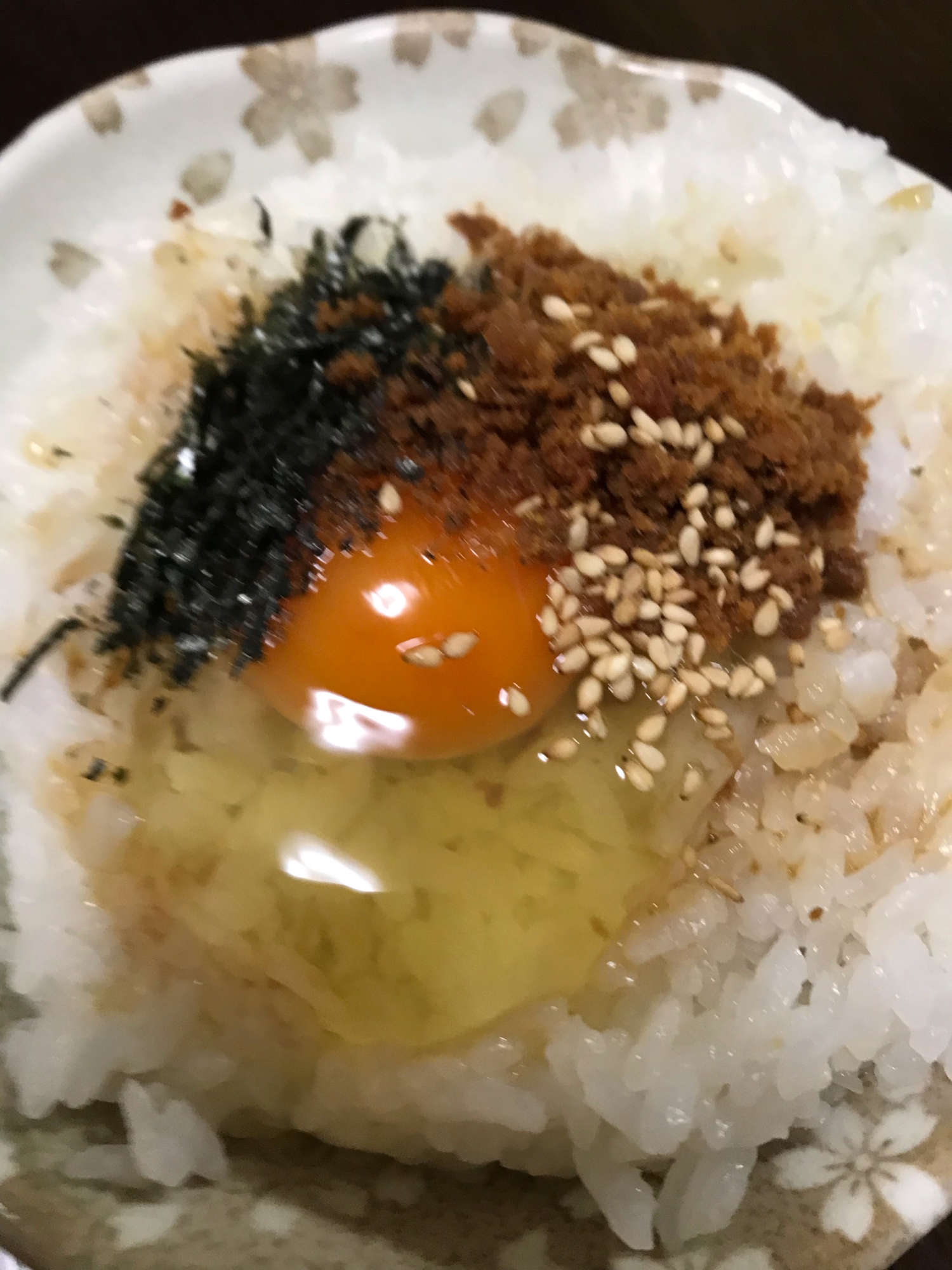 そぼろの卵かけご飯