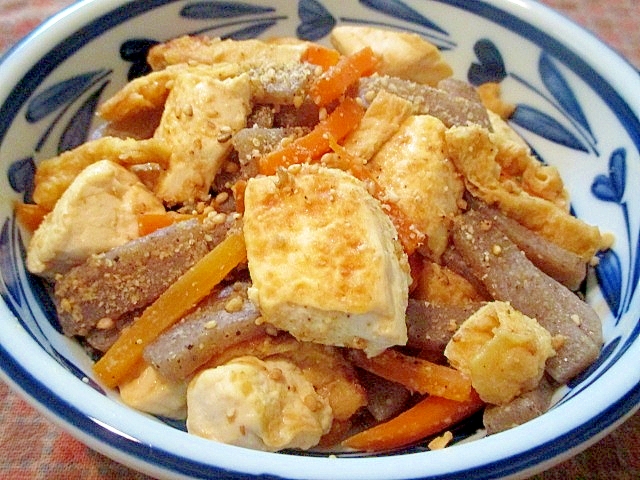 豆腐とこんにゃくの炒り煮