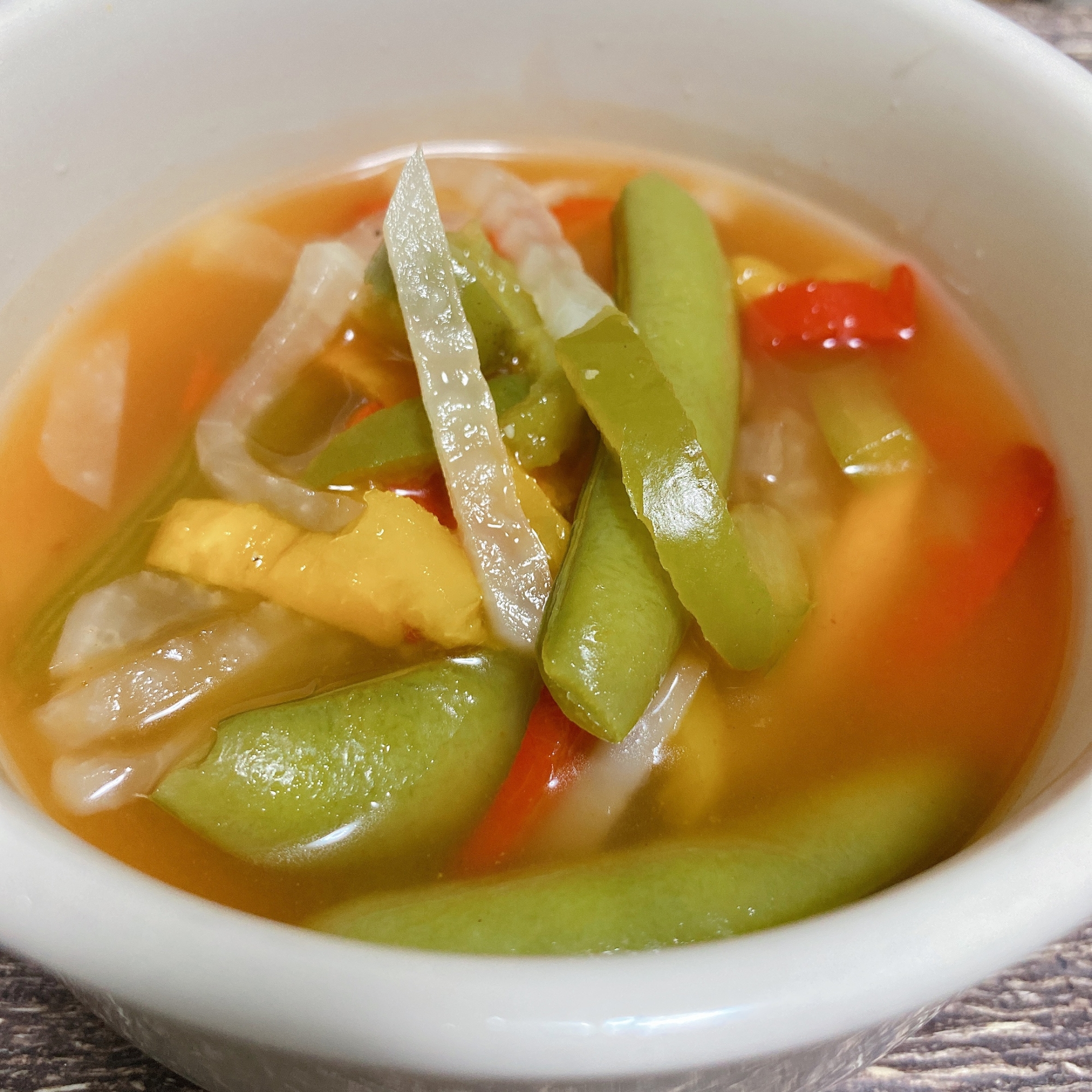 残り物冷凍野菜のスープ