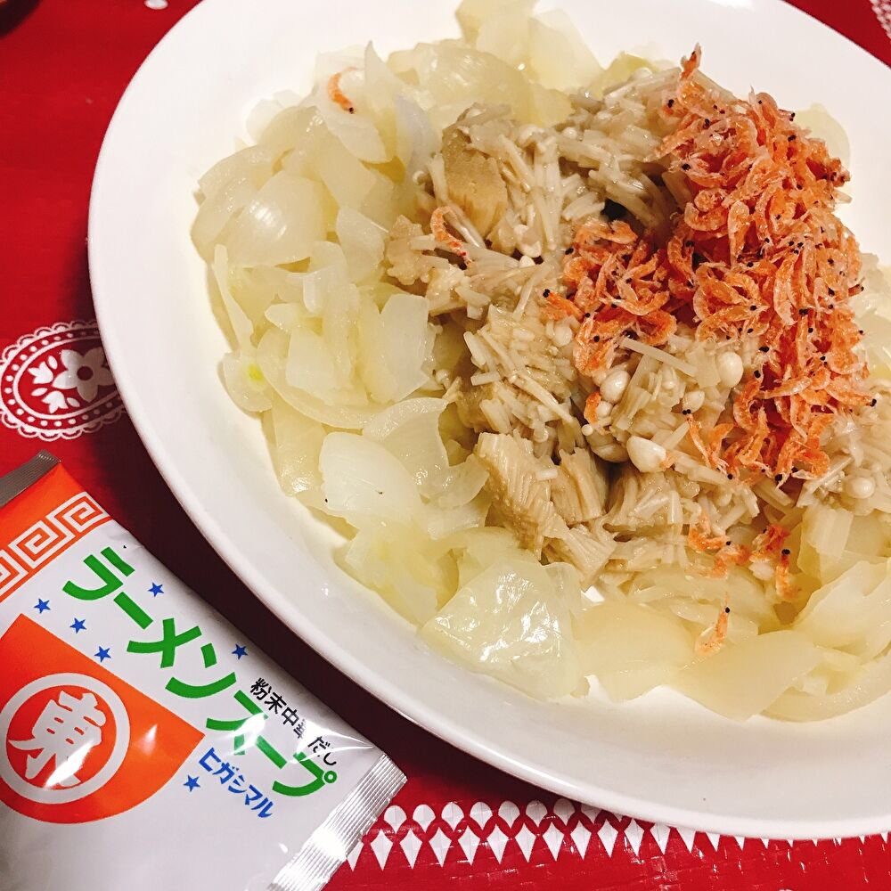 食べるスープ＊玉ねぎ＊えのき(ラーメンスープ味)