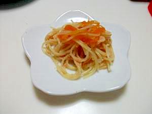 お弁当にぴったり明太マヨパスタ