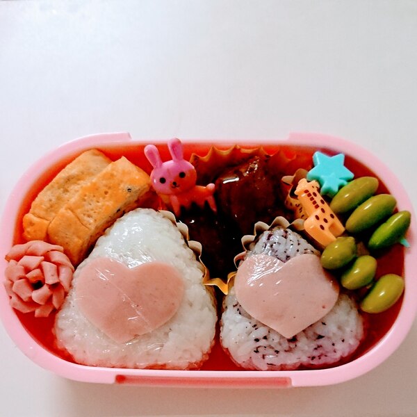 ハムで簡単 かわいいおにぎり レシピ 作り方 By ましあ 楽天レシピ ハムで簡単 かわいいおにぎり レシピ 作り方 By ましあ 楽天レシピ