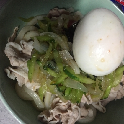 さっぱりと！冷しゃぶうどん