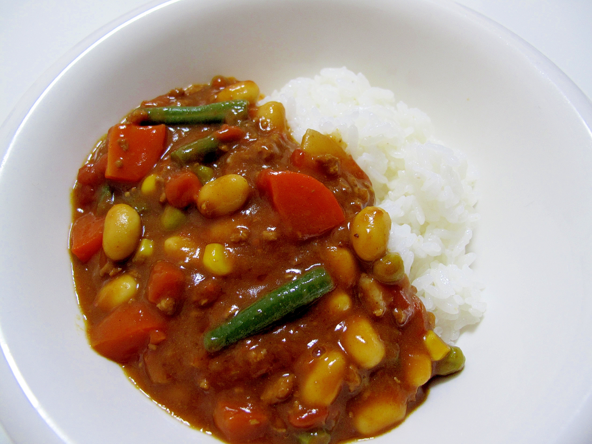 節分✨大豆と豚ひき肉のカレー✨