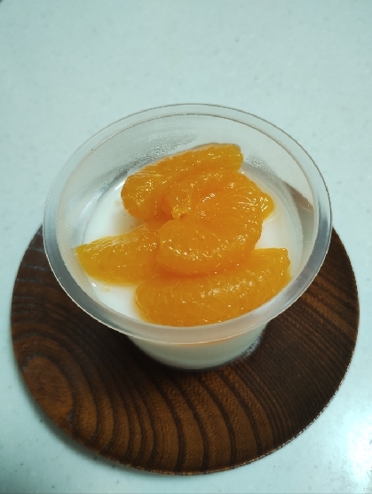 フルーツ牛乳寒天