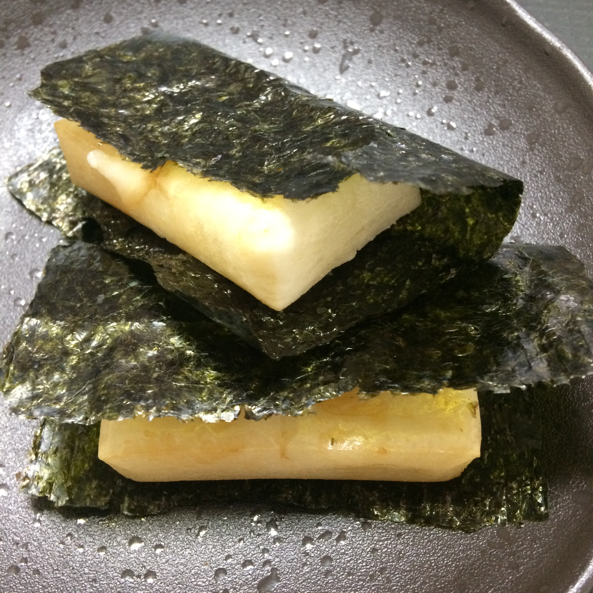 わさび醤油de磯辺餅