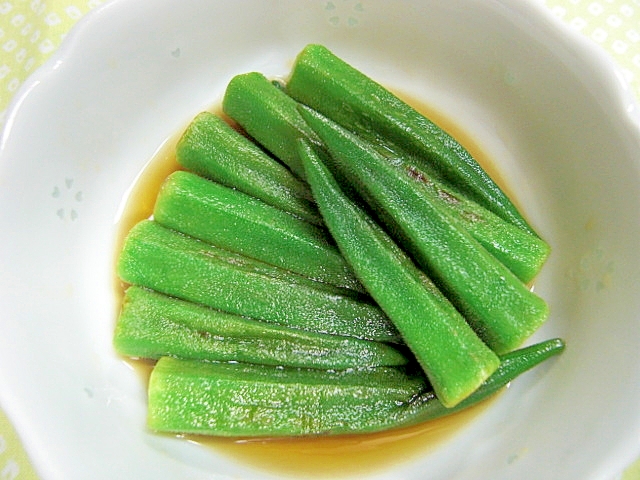 さっぱりオクラの焼き浸し