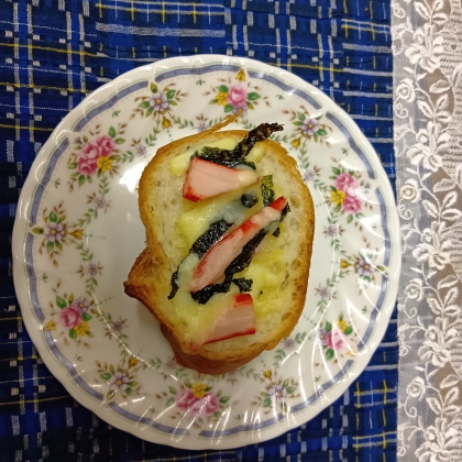 海苔とちくわのチーズトースト