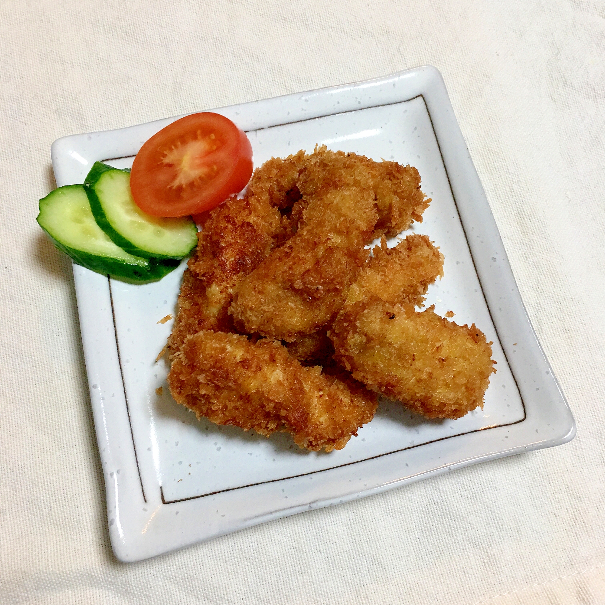 お弁当おかず♪カレー風味のひとくちササミカツ♡