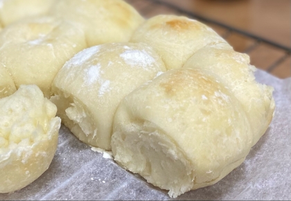 ♦️食事の味を邪魔しない＊モチモチ白いちぎりパン