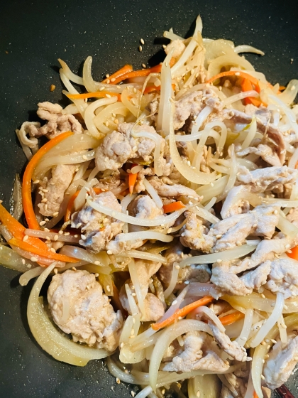 豚肉とにんじん炒め