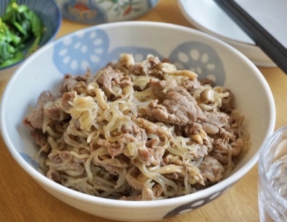 10分で完成♪糸こんにゃくと牛肉の甘辛炒め