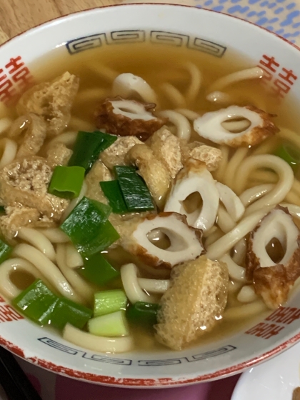 和風コンソメ風味♪春菊と竹輪のかきたまうどん