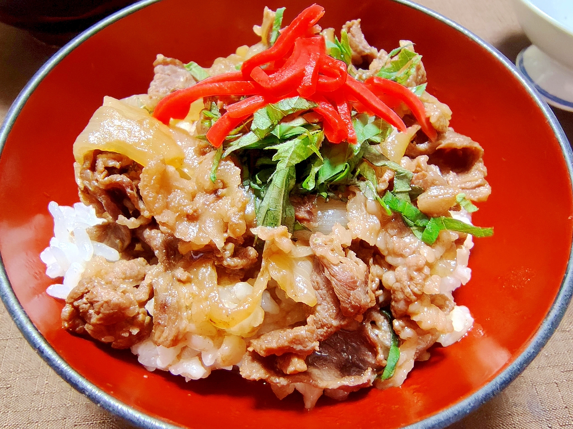 夏の牛丼