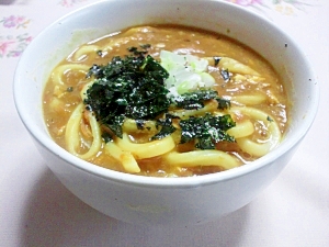 残ったカレーで☆カレーうどん