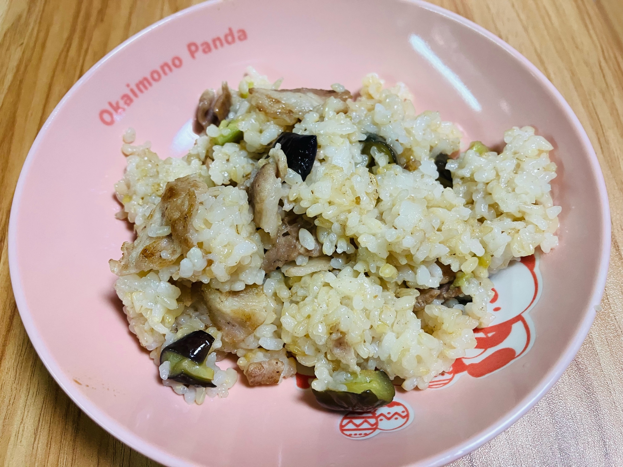 豚バラとナスの炒飯