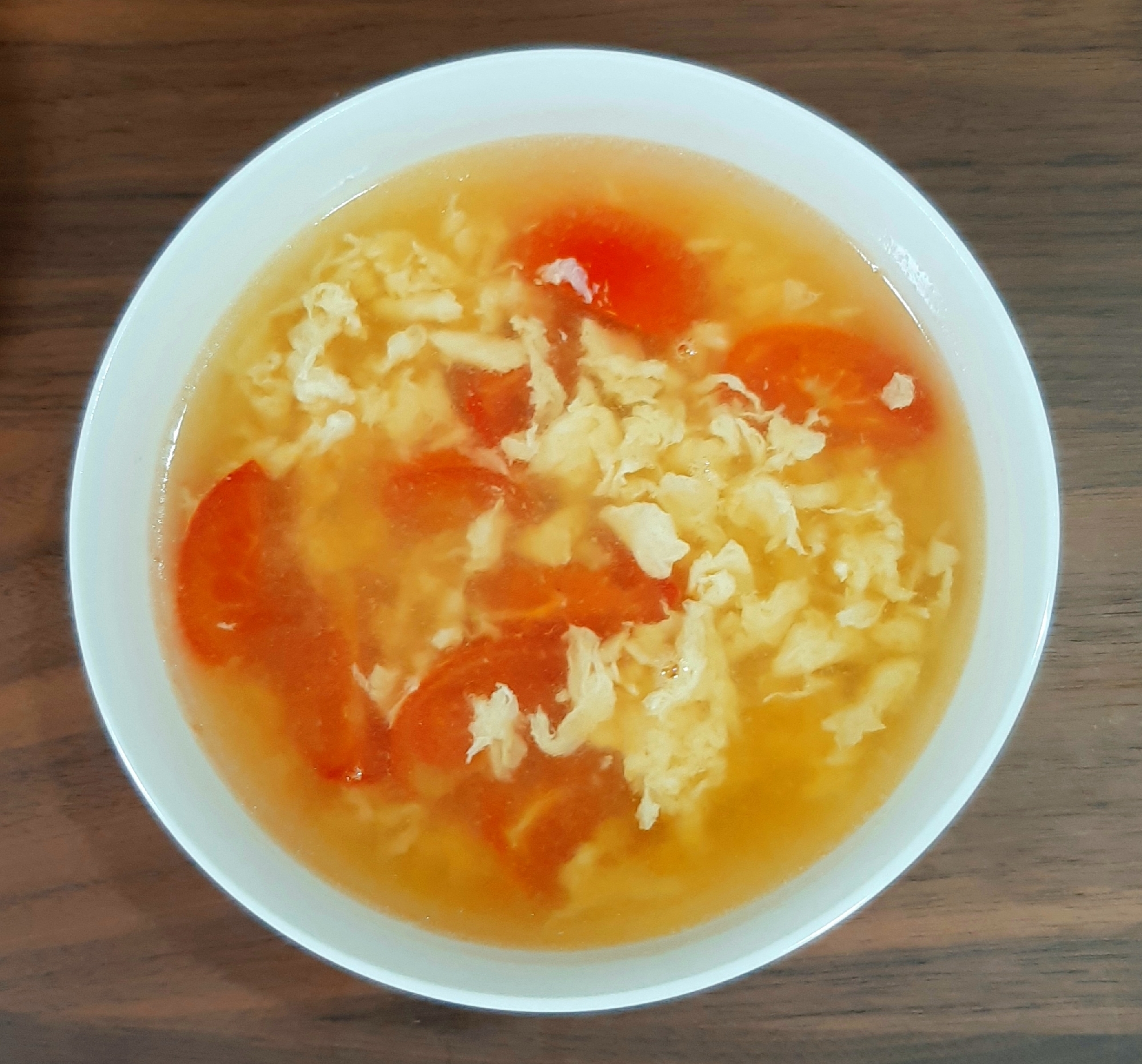 卵とトマトの中華スープ