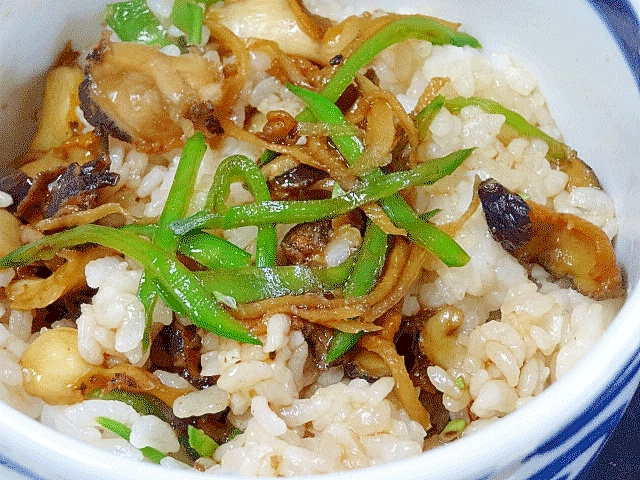 甘辛煮を混ぜるだけ☆ 簡単「サザエご飯」