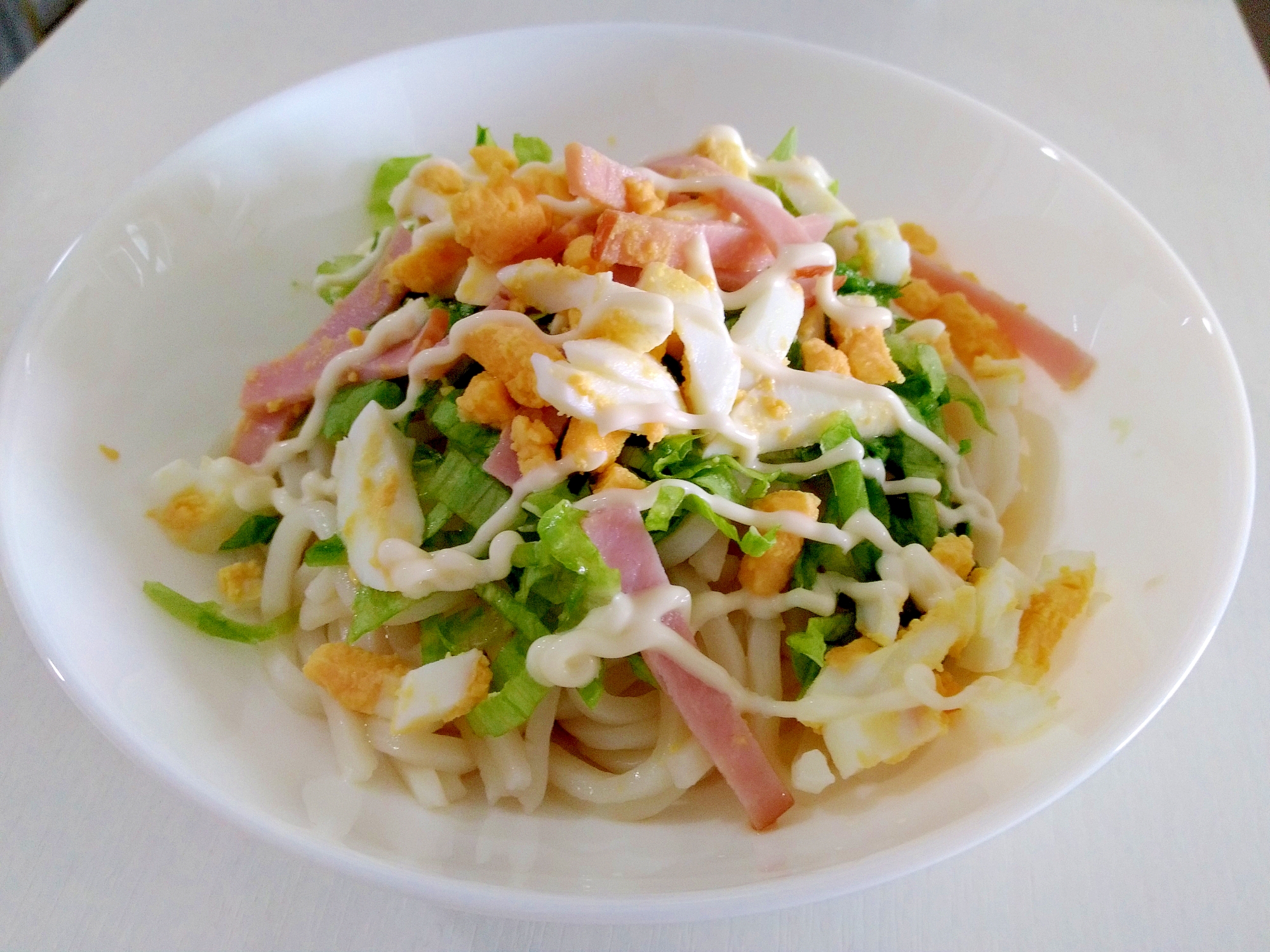 子どもが喜ぶ ハムと卵のサラダうどん レシピ 作り方 By うーころちゃん 楽天レシピ 子どもが喜ぶ ハムと卵のサラダうどん レシピ 作り方 By うーころちゃん 楽天レシピ