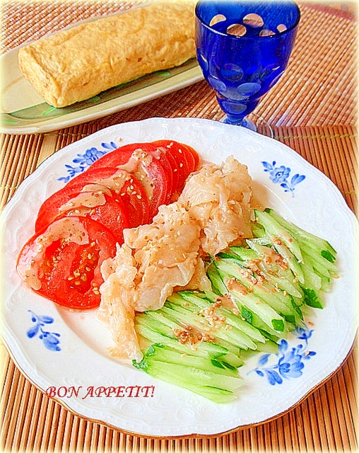 クラゲの胡麻だれ和え レシピ 作り方 By めーぷんぷい 楽天レシピ