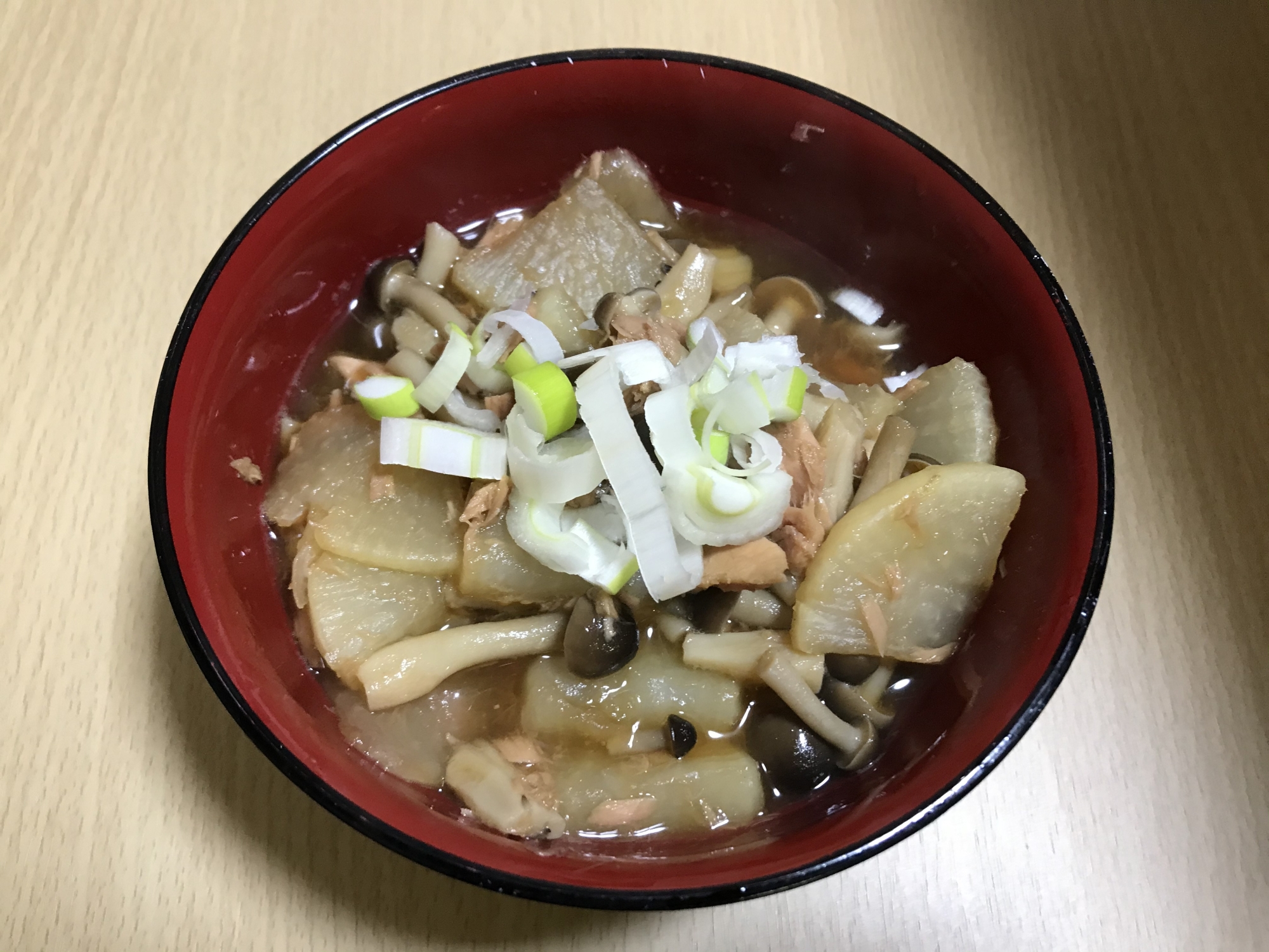 大根としめじとツナの煮物