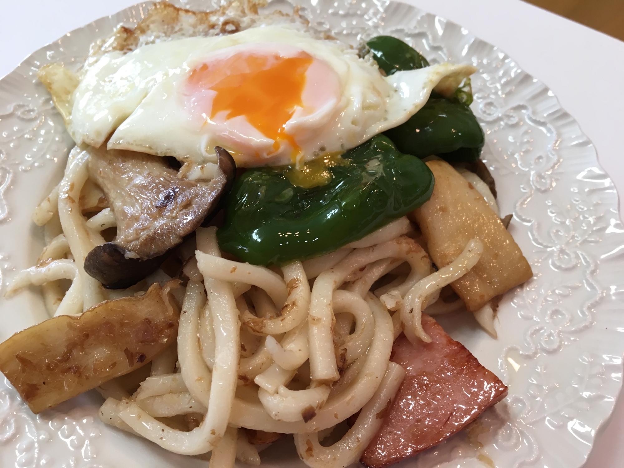 ごろごろ野菜の焼うどん