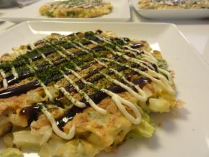 白菜と長ネギたっぷり!豚玉お好み焼き